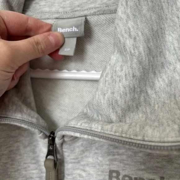 Bench Heather Grey Zip-Up Jacket - Size S - Picture 2 of 6